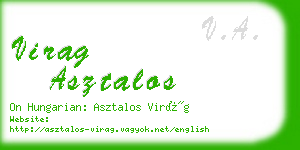 virag asztalos business card